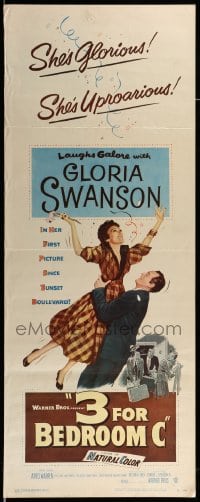 4c263 3 FOR BEDROOM C insert '52 Gloria Swanson in her first movie since Sunset Boulevard!