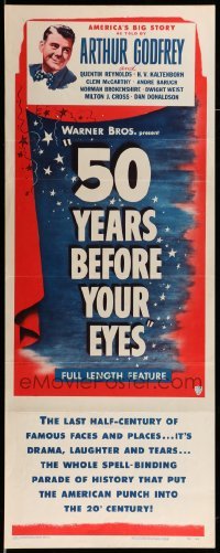 4c267 50 YEARS BEFORE YOUR EYES insert '50 America's story told by Arthur Godfrey & newscasters!