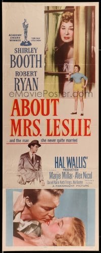 4c274 ABOUT MRS. LESLIE insert '54 Shirley Booth, Robert Ryan, the man she never quite married!