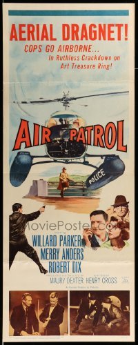4c286 AIR PATROL insert '62 helicopter police, Willard Parker, Merry Anders, Robert Dix