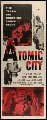 4c320 ATOMIC CITY insert '52 Cold War nuclear scientist Gene Barry in big suspense shock story!