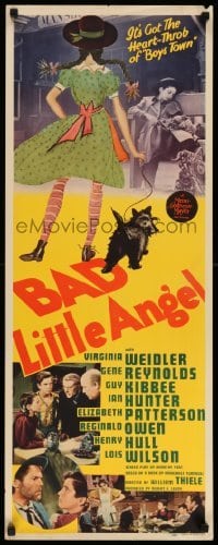 4c327 BAD LITTLE ANGEL insert '39 Virginia Weidler, Guy Kibbee & heart-throb Gene Reynolds!