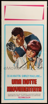 4c005 ALL IN A NIGHT'S WORK Italian locandina R76 different art of Dean Martin, Shirley MacLaine!