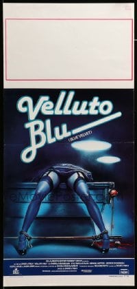 4c020 BLUE VELVET Italian locandina '86 directed by David Lynch, wild artwork by Enzo Sciotti!