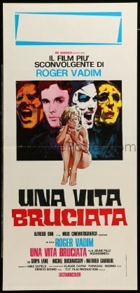 4c032 CHARLOTTE Italian locandina '75 La Jeune fille Assassinee, Roger Vadim, bizarre sexy artwork