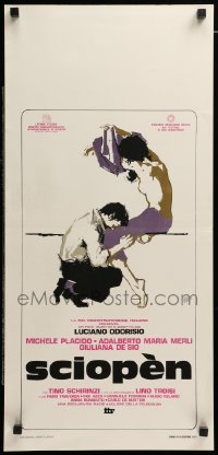 4c049 DEAR MAESTRO Italian locandina '83 Luciano Odorisio's Sciopen, art of Placido & De Sio!