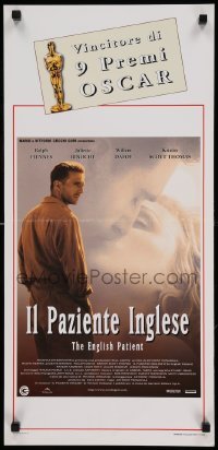 4c063 ENGLISH PATIENT Italian locandina '97 Ralph Fiennes, Juliette Binoche, Best Picture winner