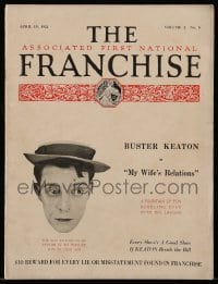 4d361 ASSOCIATED FIRST NATIONAL FRANCHISE exhibitor magazine April 15, 1922 feature Buster Keaton!