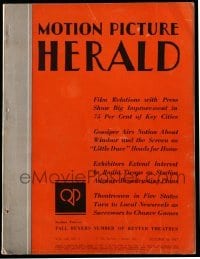4d392 MOTION PICTURE HERALD exhibitor magazine October 16, 1937 Perfect Specimen, Eddie Cantor!