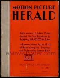 4d396 MOTION PICTURE HERALD exhibitor magazine September 5, 1936 Swing Time, My Man Godfrey!