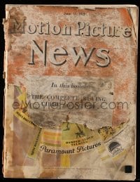 4d397 MOTION PICTURE NEWS exhibitor magazine Jun 15, 1929 includes Paramount 1929/30 campaign book