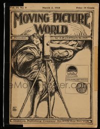 4d407 MOVING PICTURE WORLD exhibitor magazine March 2, 1918 Chaplin's 1st million dollar picture!