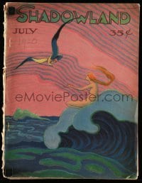 4d867 SHADOWLAND magazine July 1920 great surreal cover art by A. Hopfmuller!