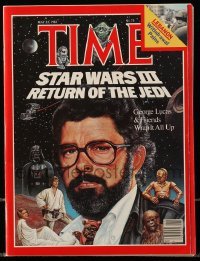 4d874 TIME magazine May 23, 1983 Hess art of George Lucas for Star Wars III: Return of the Jedi!