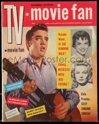4d878 TV MOVIE FAN magazine December 1956 Elvis Presley, Natalie Wood, Anita Ekberg & more!