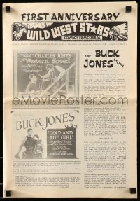 4d882 WILD WEST STARS magazine '70 special first anniversary Buck Jones Story issue!