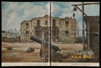 4d196 ALAMO 13x20 magazine 2-page spread '60 art of the mission that became a fortress!