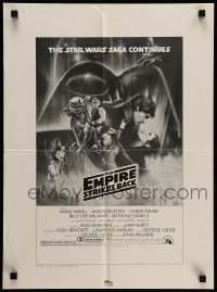 4d051 EMPIRE STRIKES BACK ad slick '80 with great Roger Kastel Gone with the Wind style art!