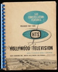 4d204 HOLLYWOOD TELEVISION 9x11 catalog '58 140 Republic/Constellation features for TV stations!