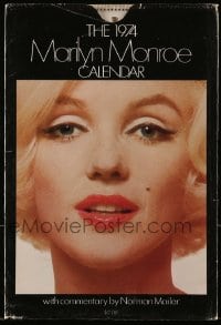 4d189 MARILYN MONROE 9x13 calendar '74 twelve sexy images + commentary by Norman Mailer!