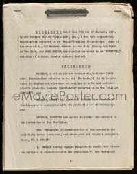 4d054 MOBY DICK 9x11 49pg agreement January 4, 1954 signed by John Huston's attorney for him!