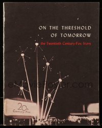 4d445 ON THE THRESHOLD OF TOMORROW: THE TWENTIETH CENTURY-FOX STORY promo brochure '63 cool!