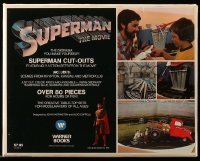 4d069 SUPERMAN 11x14 diorama cut-out set '78 three different action sets, make it yourself!