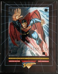 4d178 SUPERMAN foil art portfolio w/ 8 prints '93 framable 11x14s of the world's first superhero!