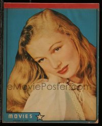 4d068 VERONICA LAKE 8x10 composition pad '40s sexy portrait + 15 blank pages to write on!