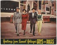 4d126 GUYS & DOLLS 11x14 postcard '55 Marlon Brando, Jean Simmons, Frank Sinatra & Vivian Blaine!