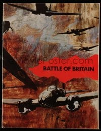 4d582 BATTLE OF BRITAIN English souvenir program book '69 all-star cast in historical WWII battle!