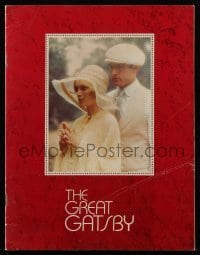 4d629 GREAT GATSBY souvenir program book '74 Robert Redford, Mia Farrow, F. Scott Fitzgerald