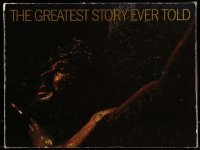 4d631 GREATEST STORY EVER TOLD hardcover souvenir program book '65 Max von Sydow as Jesus, G Stevens
