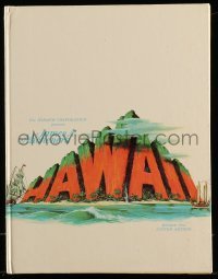 4d636 HAWAII hardcover souvenir program book '66 Julie Andrews, written by James A. Michener!