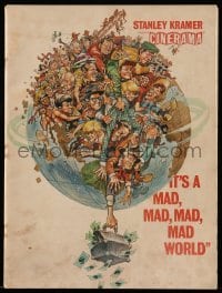 4d642 IT'S A MAD, MAD, MAD, MAD WORLD souvenir program book '64 Cinerama, cool art by Jack Davis!