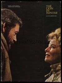 4d655 LION IN WINTER souvenir program book '68 Katharine Hepburn, Peter O'Toole as Henry II!