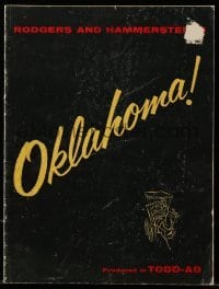 4d672 OKLAHOMA souvenir program book '56 Gordon MacRae, Shirley Jones, Rodgers & Hammerstein!