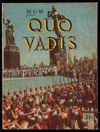 4d681 QUO VADIS souvenir program book '51 Robert Taylor & Deborah Kerr in Ancient Rome, MGM epic!