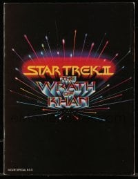 4d703 STAR TREK II souvenir program book '82 The Wrath of Khan, Leonard Nimoy, William Shatner