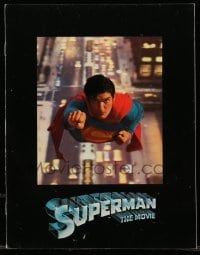 4d707 SUPERMAN souvenir program book '78 comic book hero Christopher Reeve, Brando, Hackman