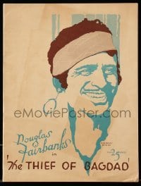 4d714 THIEF OF BAGDAD souvenir program book '24 Douglas Fairbanks classic, F. Murray Breen art!