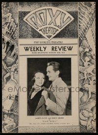 4d318 ROXY THEATRE local theater program August 14, 1931 James Dunn & Sally Eiler in Bad Girl!