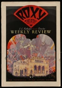 4d319 ROXY THEATRE local theater program October 22, 1927 High School Hero, Arenburg cover art!