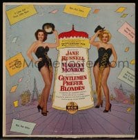 4d214 GENTLEMEN PREFER BLONDES soundtrack record '53 sexy Marilyn Monroe & Jane Russell!