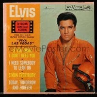 4d220 VIVA LAS VEGAS 45RPM soundtrack record '64 music from the hit Elvis Presley movie!