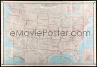 4d117 NATIONAL GEOGRAPHIC: THE UNITED STATES 47x68 map '60 how the U.S. looked 57 years ago!