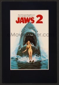 4d329 JAWS 2 trade ad '78 just when you thought it was safe to go back in the water, Lou Feck art!