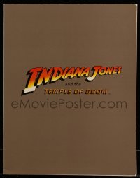 4d307 INDIANA JONES & THE TEMPLE OF DOOM screening program '84 Steven Spielberg, George Lucas