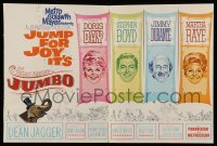 4d330 JUMBO trade ad '62 Doris Day, Jimmy Durante, Stephen Boyd, Martha Raye, circus elephant!