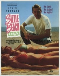 4d334 MALIBU HOT SUMMER trade ad R86 Kevin Costner, Troma re-release as Sizzle Beach, U.S.A.!